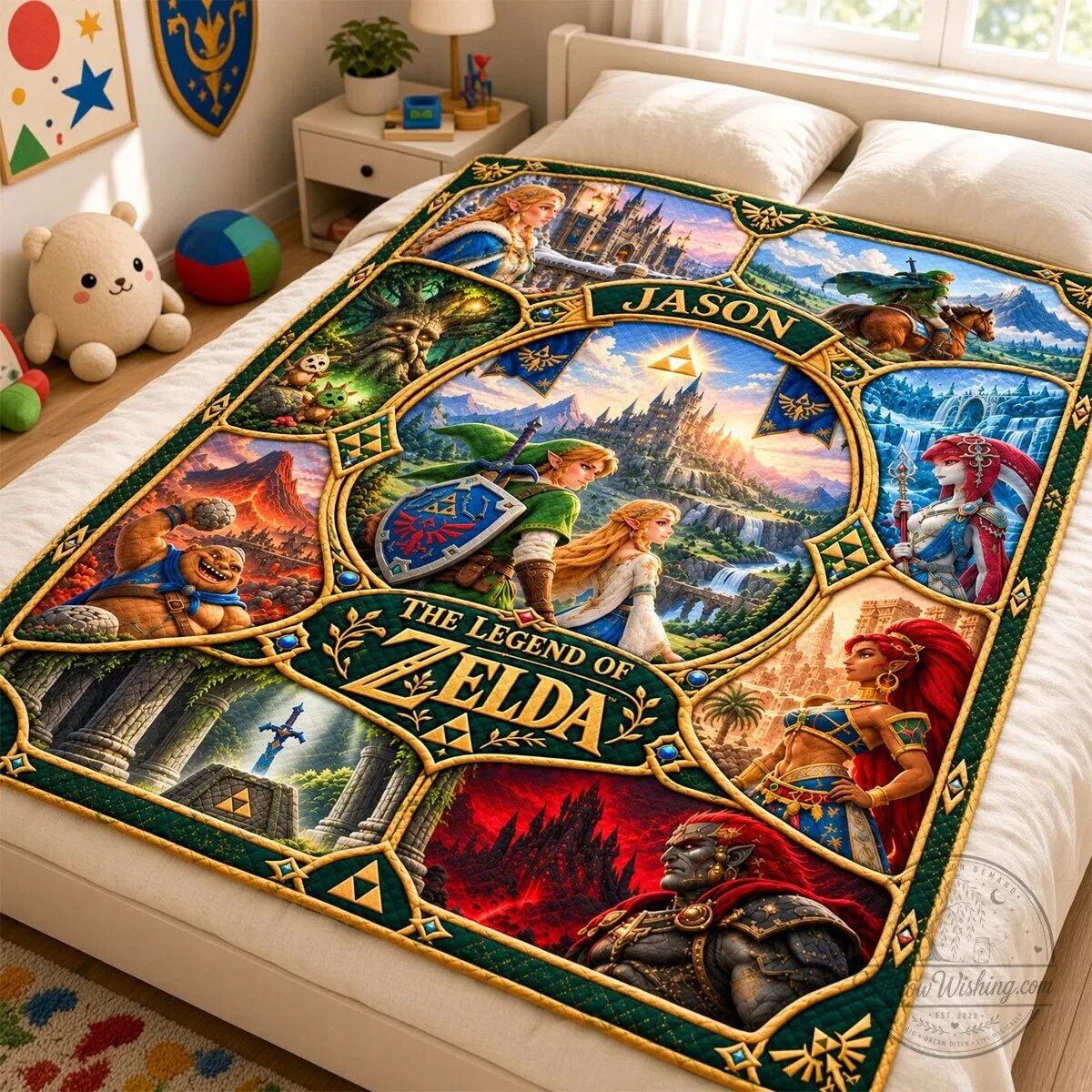 The Legend of Zelda Epic Fantasy Adventure Personalized Blanket 7 The Legend of Zelda Epic Fantasy Adventure Personalized Blanket