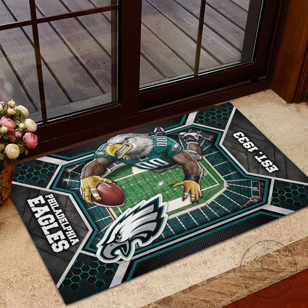 Philadelphia Eagles Football Team Logo and Mascot Doormat
