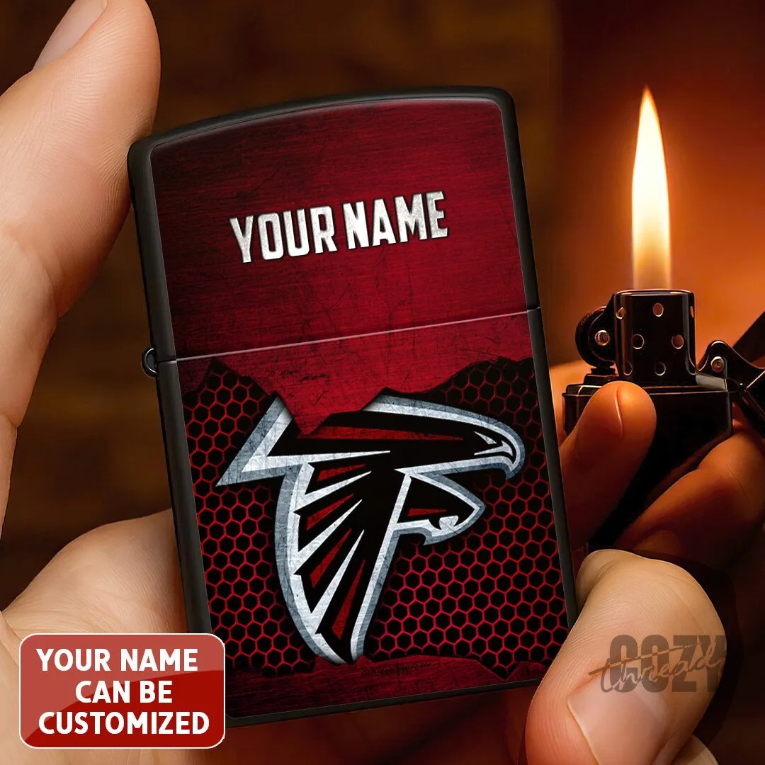 Personalized Atlanta Falcons NFL Football Team Logo Custom Name Zippo Lighter