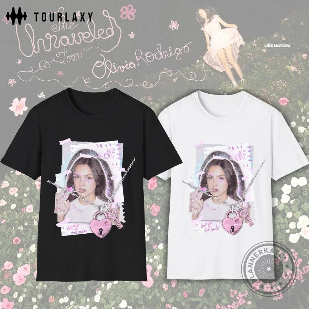 Olivia Rodrigo Shirt Unraveled Tour Graphic T-Shirt 1 Olivia Rodrigo Shirt Unraveled Tour Graphic T-Shirt