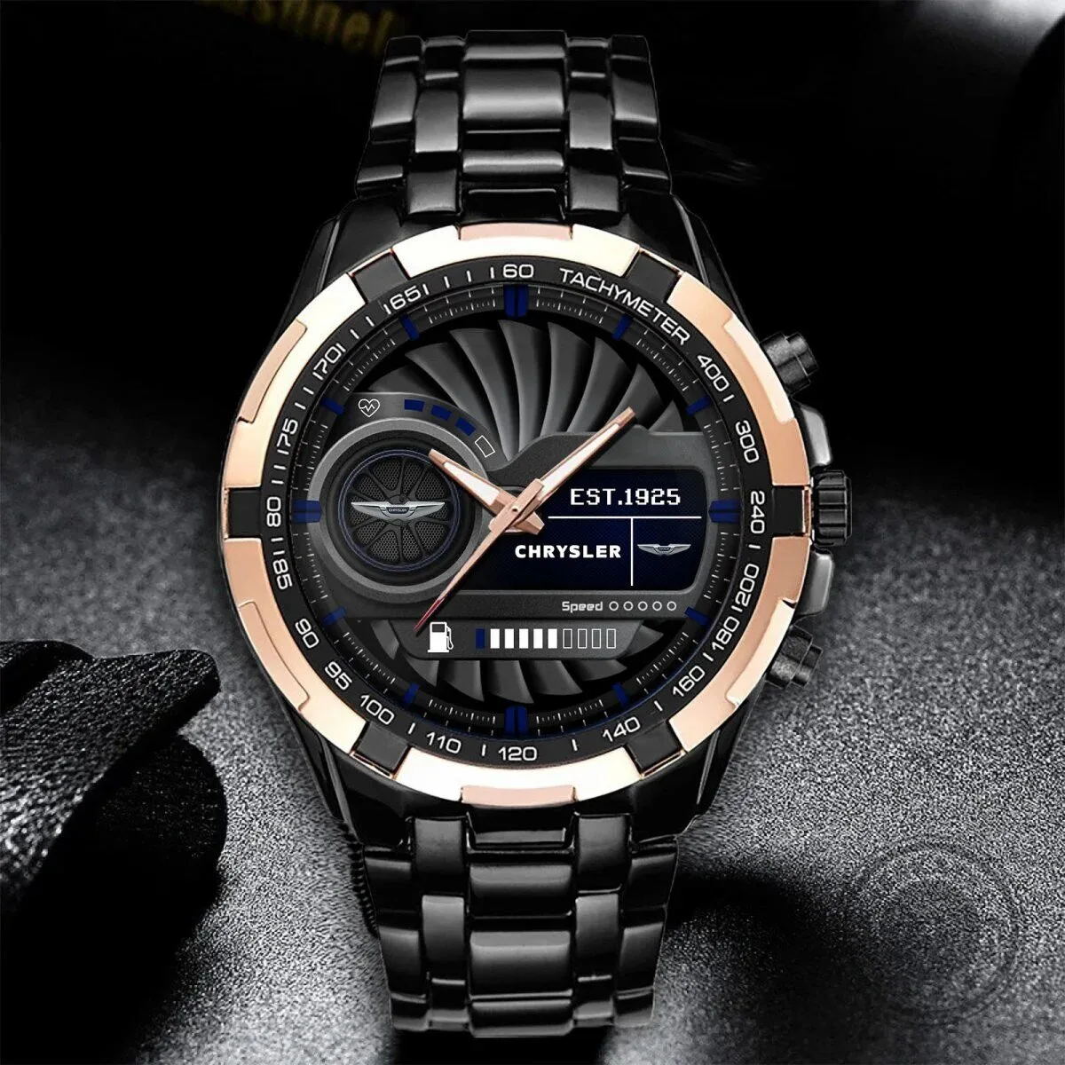 Chrysler Motor Company Silver Stainless Steel Chronograph Watch 9 Chrysler Motor Company Silver Stainless Steel Chronograph Watch