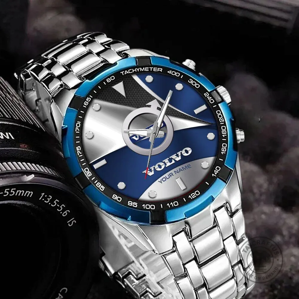 Elegant Stainless Steel Watch with Custom Name Design by Volvo 9 Elegant Stainless Steel Watch with Custom Name Design by Volvo