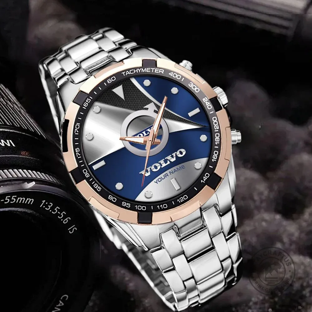 Elegant Stainless Steel Watch with Custom Name Design by Volvo 11 Elegant Stainless Steel Watch with Custom Name Design by Volvo