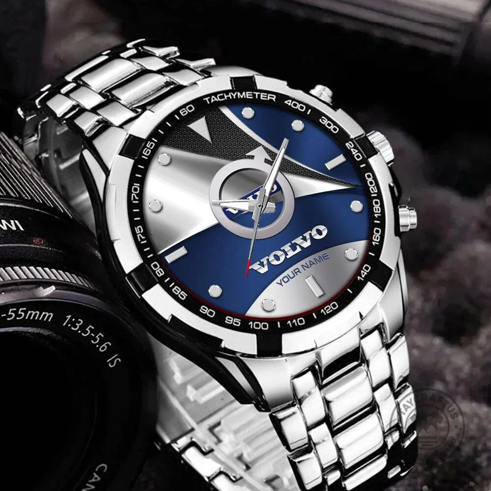 Elegant Stainless Steel Watch with Custom Name Design by Volvo 12 Elegant Stainless Steel Watch with Custom Name Design by Volvo