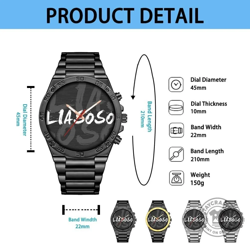 Elegant Stainless Steel Watch with Custom Name Design by Volvo 13 Elegant Stainless Steel Watch with Custom Name Design by Volvo