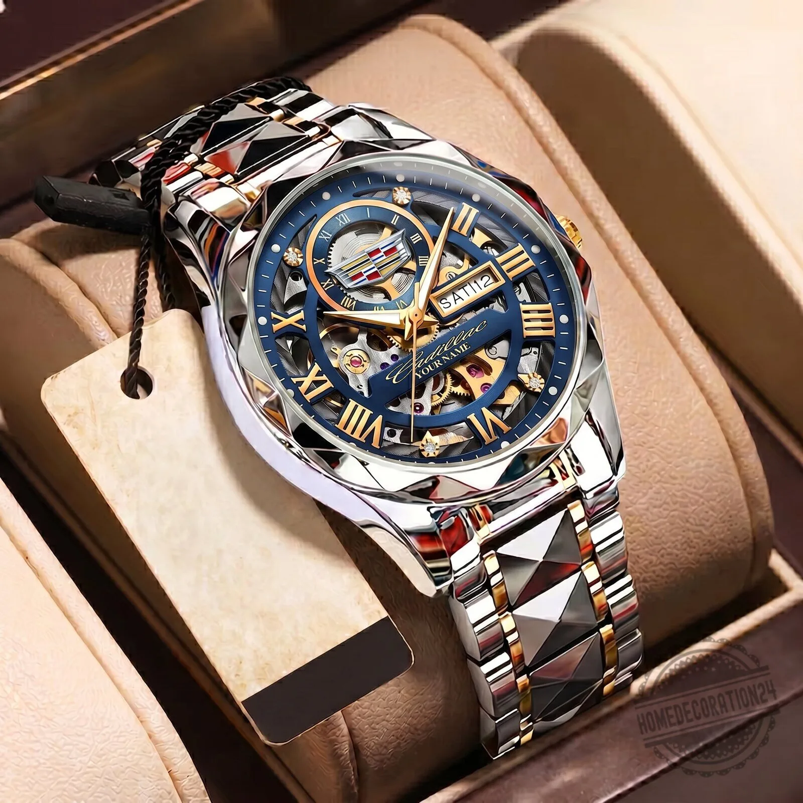 Cadillac Custom Name Elegant Fashion Design Watch for Men and Women