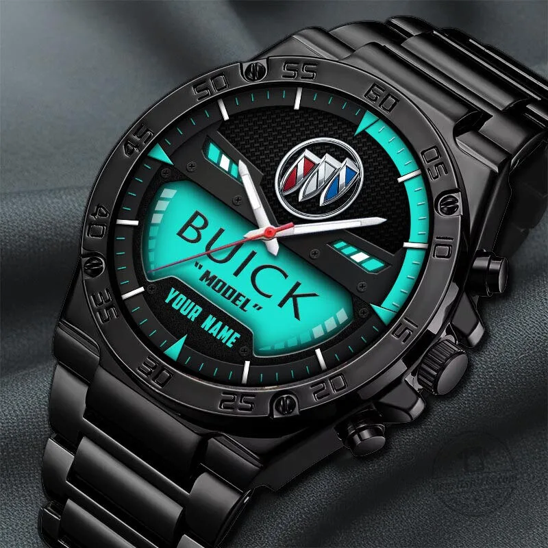 Buick Car Logo Custom Name Elegant Fashion Design Watch 18 Buick Car Logo Custom Name Elegant Fashion Design Watch