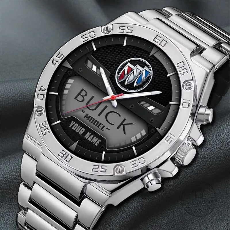 Buick Car Logo Custom Name Elegant Fashion Design Watch 21 Buick Car Logo Custom Name Elegant Fashion Design Watch