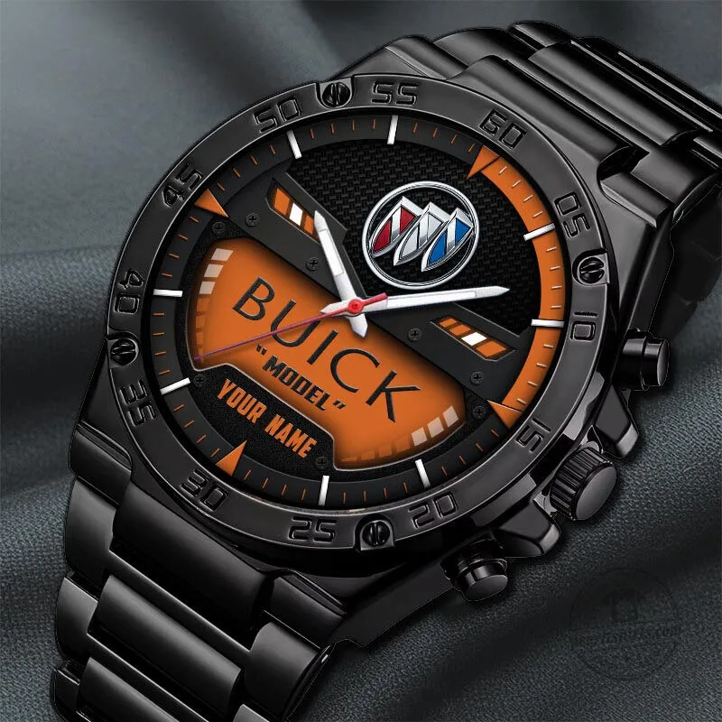 Buick Car Logo Custom Name Elegant Fashion Design Watch 22 Buick Car Logo Custom Name Elegant Fashion Design Watch