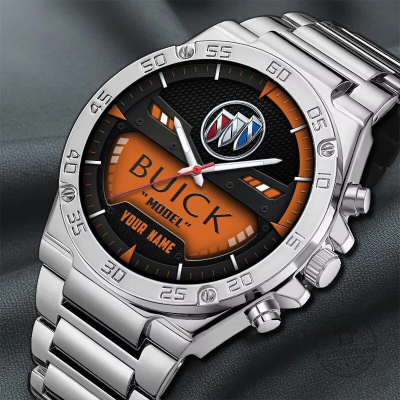 Buick Car Logo Custom Name Elegant Fashion Design Watch 27 Buick Car Logo Custom Name Elegant Fashion Design Watch