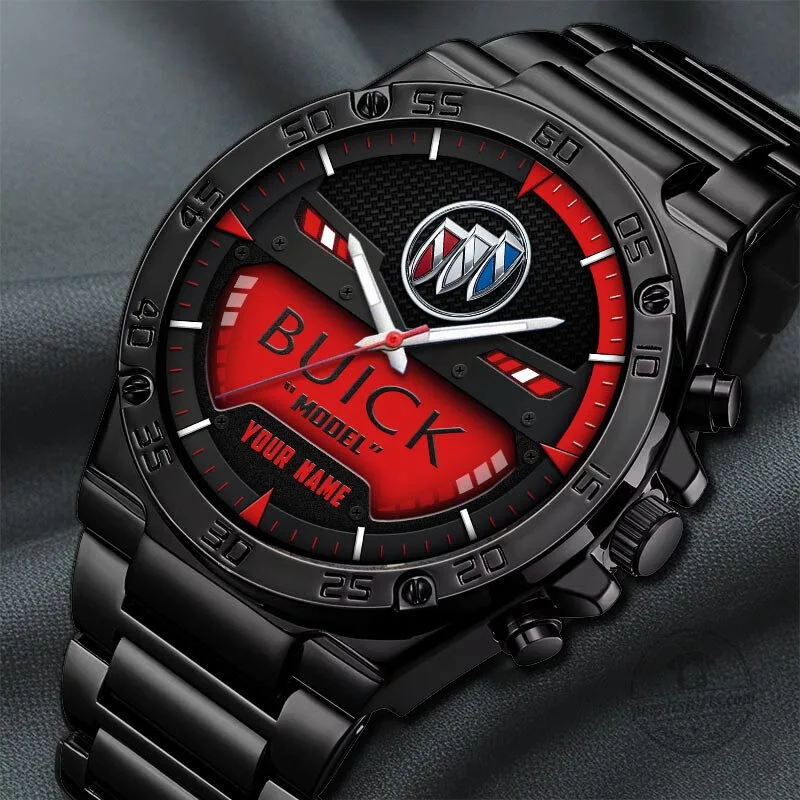 Buick Car Logo Custom Name Elegant Fashion Design Watch 28 Buick Car Logo Custom Name Elegant Fashion Design Watch