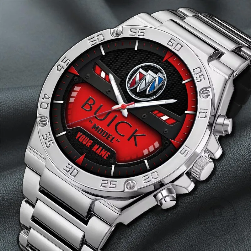 Buick Car Logo Custom Name Elegant Fashion Design Watch 29 Buick Car Logo Custom Name Elegant Fashion Design Watch