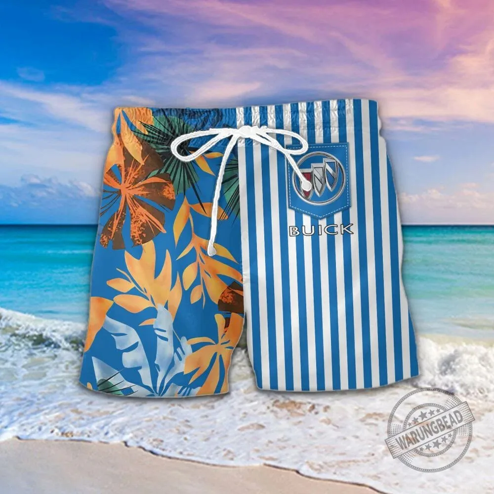 Buick Car Logo Tropical Stripes Summer Hawaiian Shirt 11 Buick Car Logo Tropical Stripes Summer Hawaiian Shirt