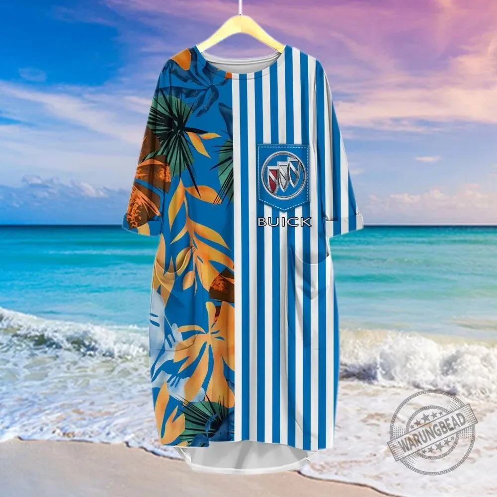 Buick Car Logo Tropical Stripes Summer Hawaiian Shirt 13 Buick Car Logo Tropical Stripes Summer Hawaiian Shirt