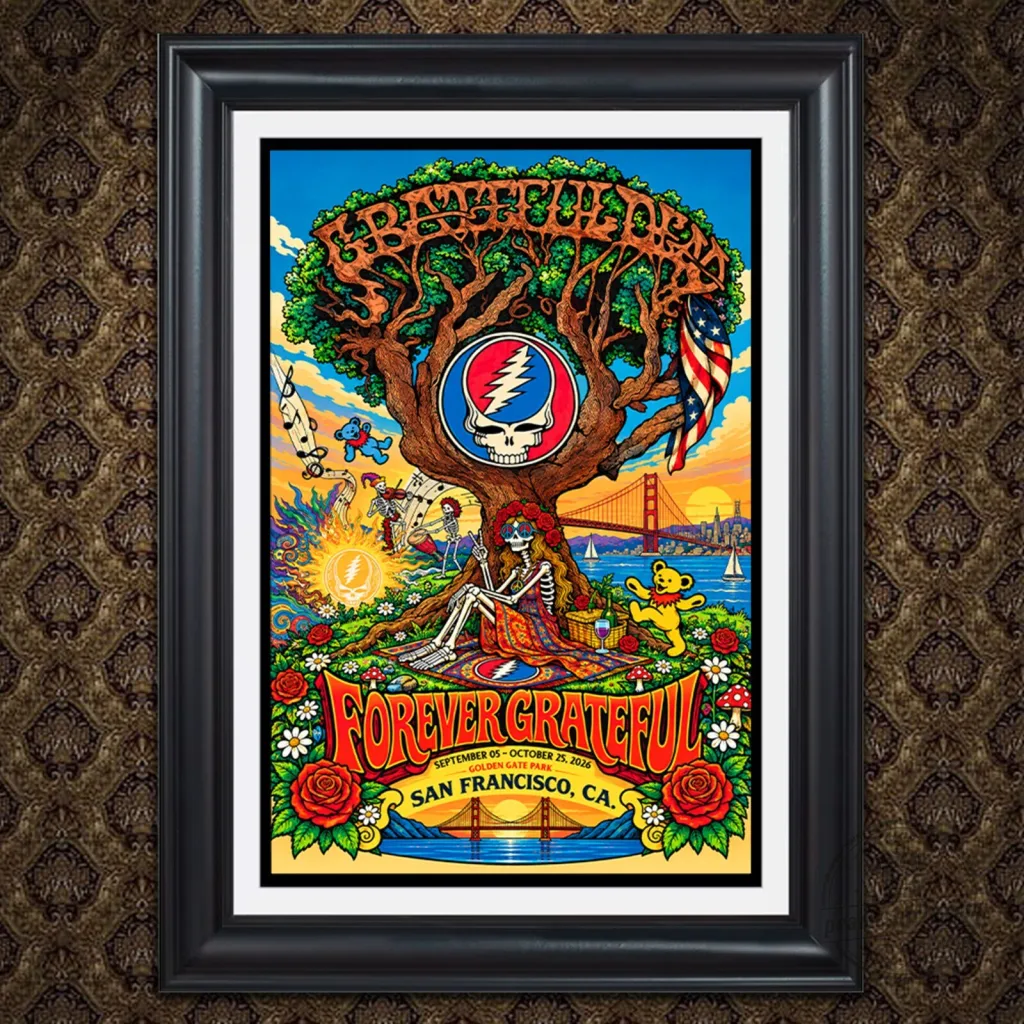 Grateful Dead Forever Grateful Golden Gate Park San Francisco Concert Poster Grateful Dead Forever Grateful Golden Gate Park San Francisco Concert Poster