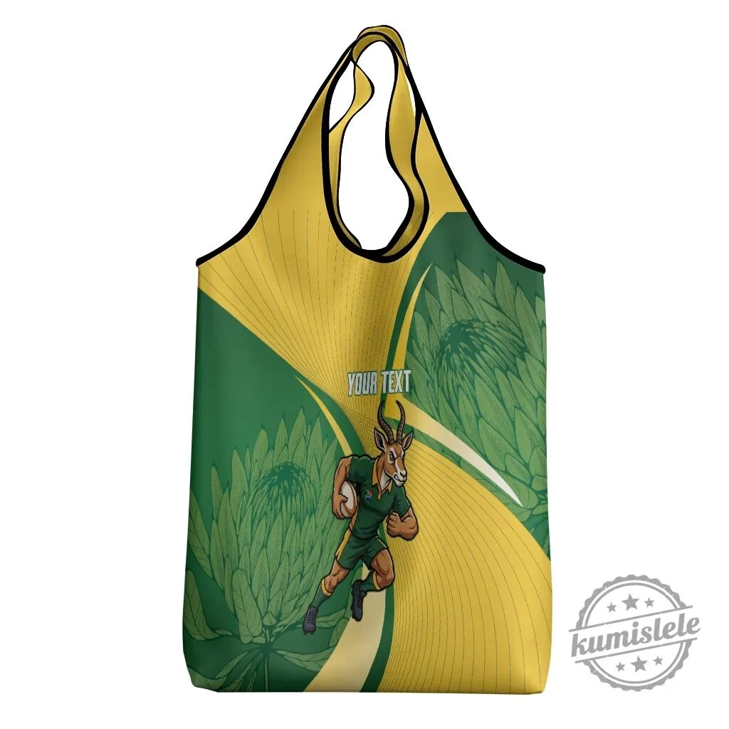 South Africa Rugby Springboks Mascot Custom Reusable Grocery Bag 9 South Africa Rugby Springboks Mascot Custom Reusable Grocery Bag