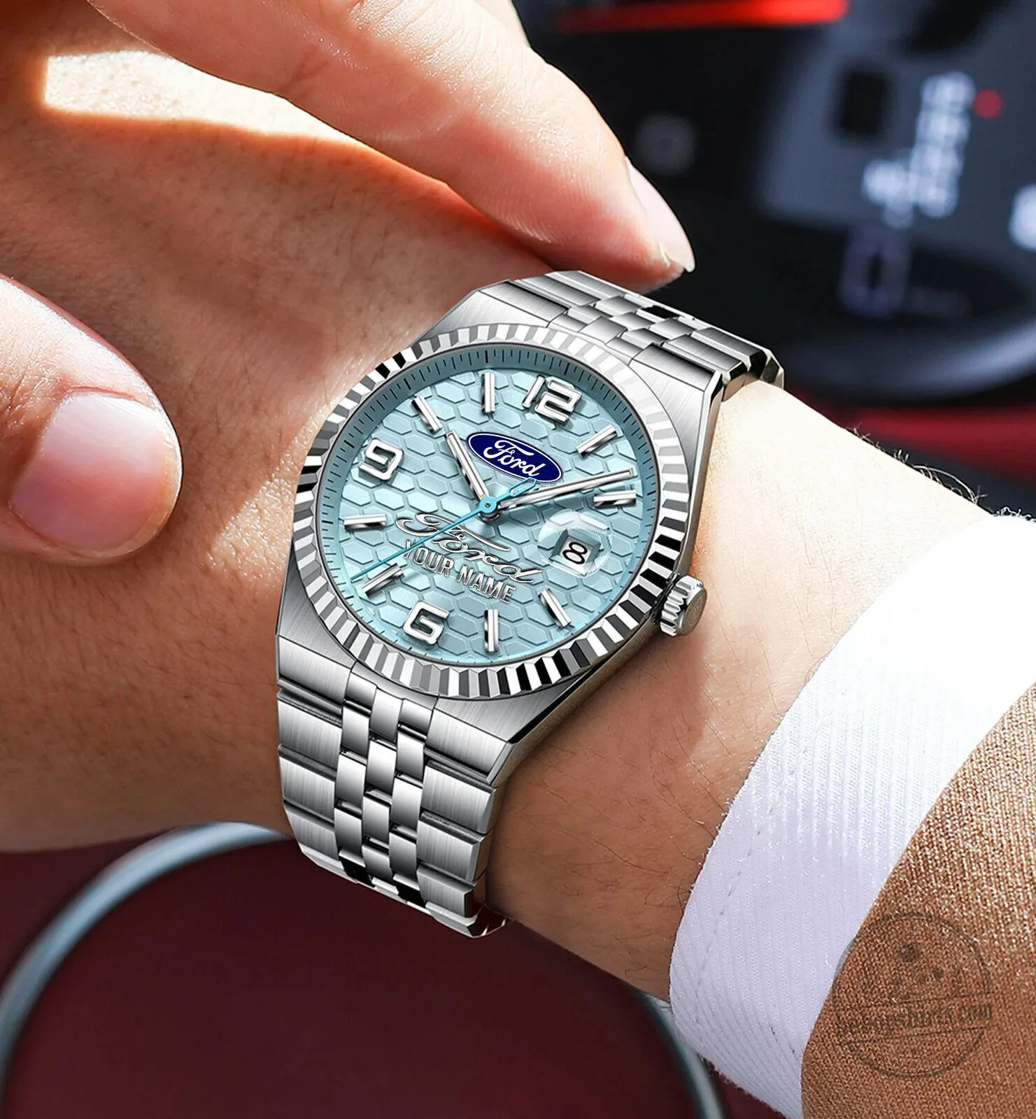 Ford Motor Company Custom Name Elegant Fashion Design Watch for Men 14 Ford Motor Company Custom Name Elegant Fashion Design Watch for Men