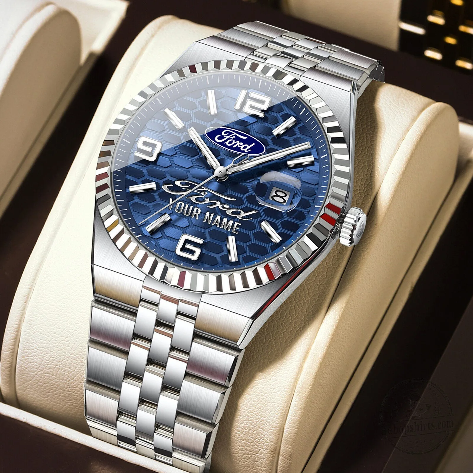 Ford Motor Company Custom Name Elegant Fashion Design Watch for Men 22 Ford Motor Company Custom Name Elegant Fashion Design Watch for Men