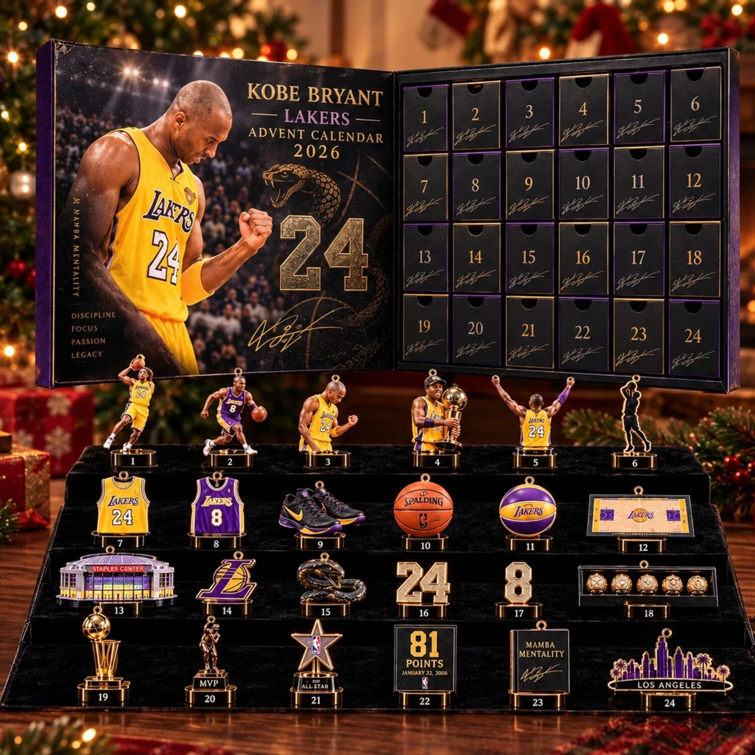Kobe Bryant Lakers Advent Calendar Christmas 2026