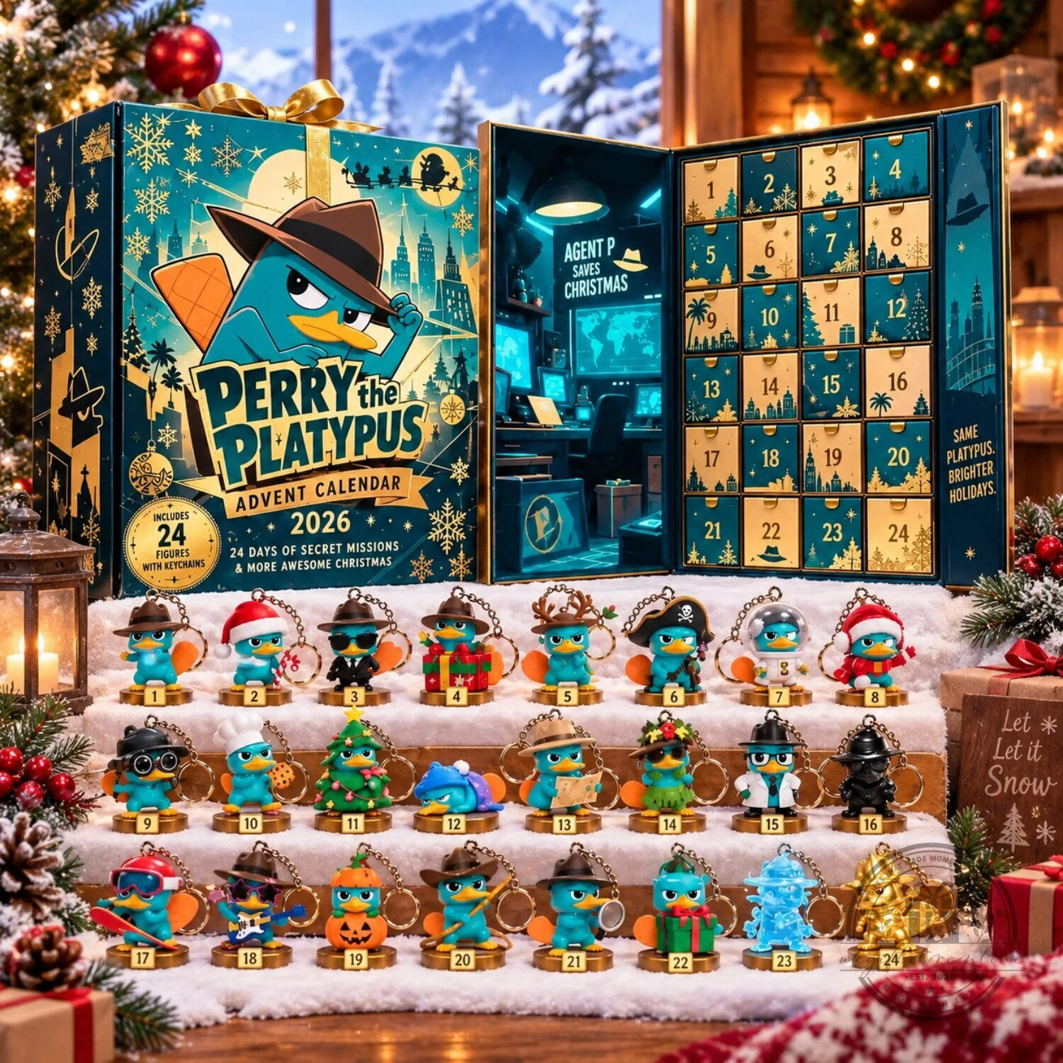 Perry the Platypus 24 Days of Secret Missions Advent Calendar 2026