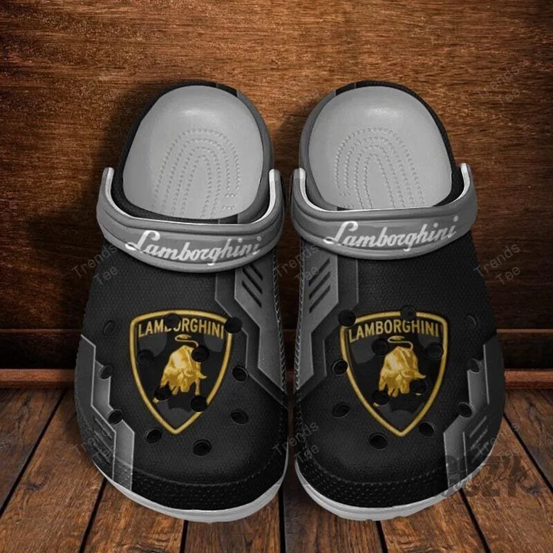 Lamborghini Red Black Luxury Car Logo Classic Crocs Shoes 16 Lamborghini Red Black Luxury Car Logo Classic Crocs Shoes