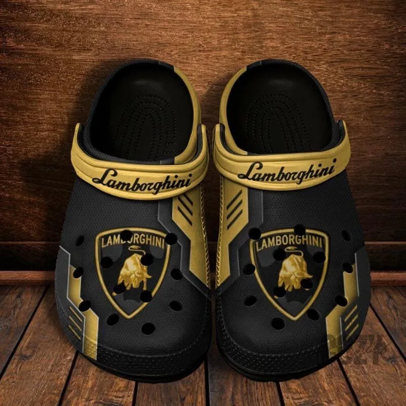 Lamborghini Red Black Luxury Car Logo Classic Crocs Shoes 19 Lamborghini Red Black Luxury Car Logo Classic Crocs Shoes