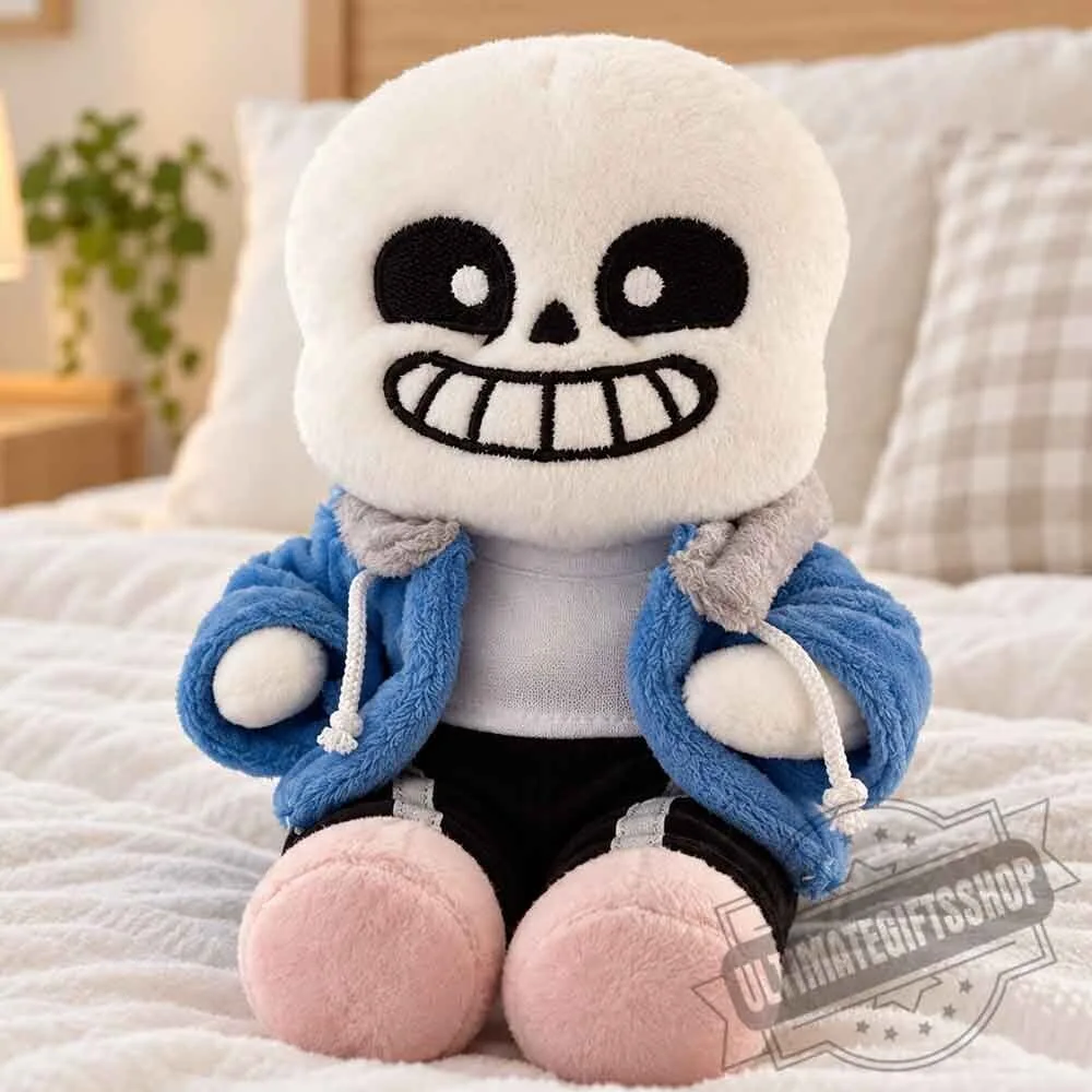 Undertale Sans Plush Toy – My Chuddie Sans Blue Hoodie Stuffed Doll 5 Undertale Sans Plush Toy – My Chuddie Sans Blue Hoodie Stuffed Doll
