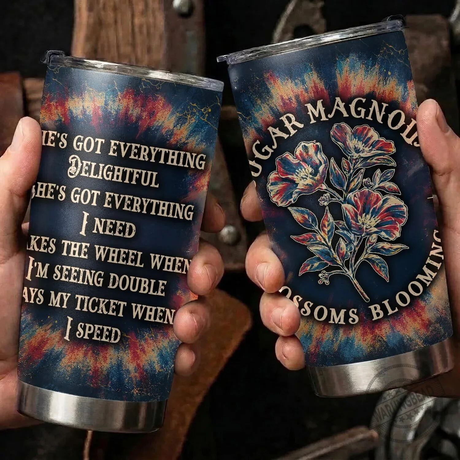 Grateful Dead Sugar Magnolia Lyrics Tie Dye Tumbler 6 Grateful Dead Sugar Magnolia Lyrics Tie Dye Tumbler