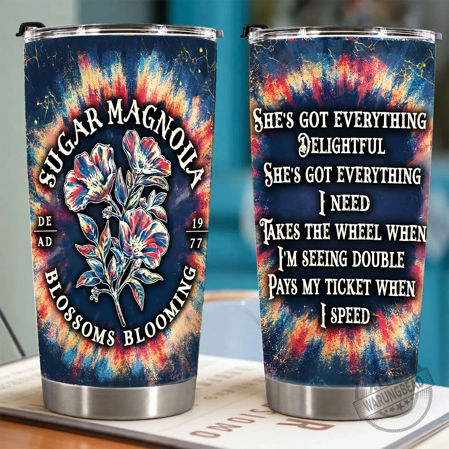 Grateful Dead Sugar Magnolia Lyrics Tie Dye Tumbler 11 Grateful Dead Sugar Magnolia Lyrics Tie Dye Tumbler