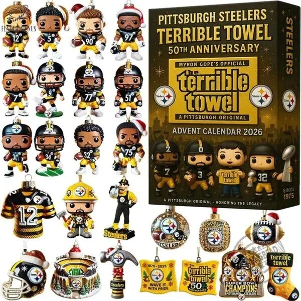 Pittsburgh Steelers Terrible Towel 50th Anniversary Advent Calendar 2026 4 Pittsburgh Steelers Terrible Towel 50th Anniversary Advent Calendar 2026