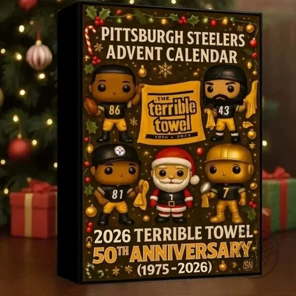 Pittsburgh Steelers Terrible Towel 50th Anniversary Advent Calendar 2026 5 Pittsburgh Steelers Terrible Towel 50th Anniversary Advent Calendar 2026