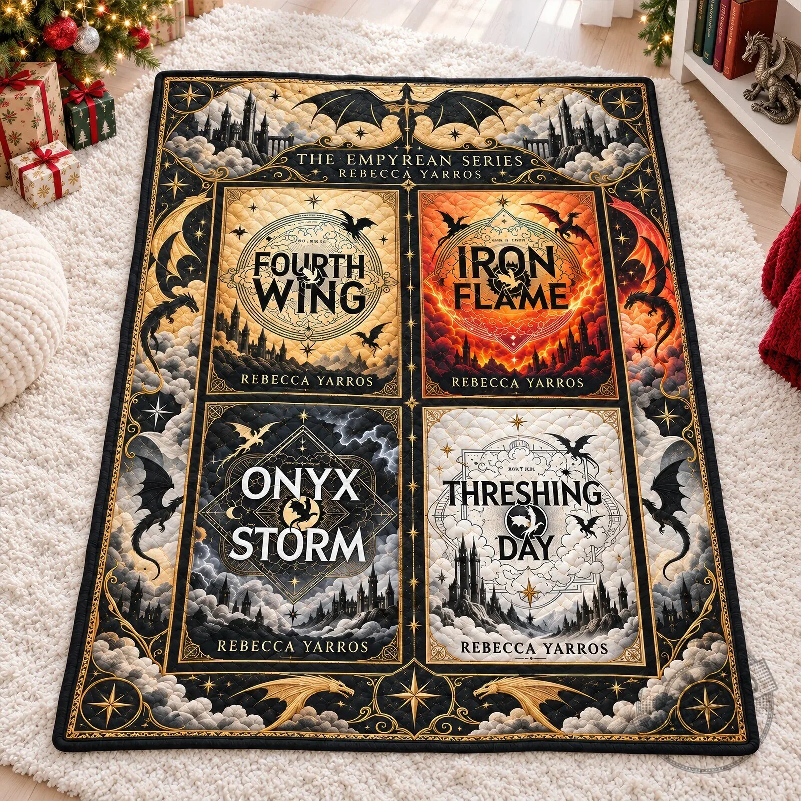 Rebecca Yarros The Empyrean Series Fourth Wing Iron Flame Onyx Storm Threshing Day Blanket 4 Rebecca Yarros The Empyrean Series Fourth Wing Iron Flame Onyx Storm Threshing Day Blanket