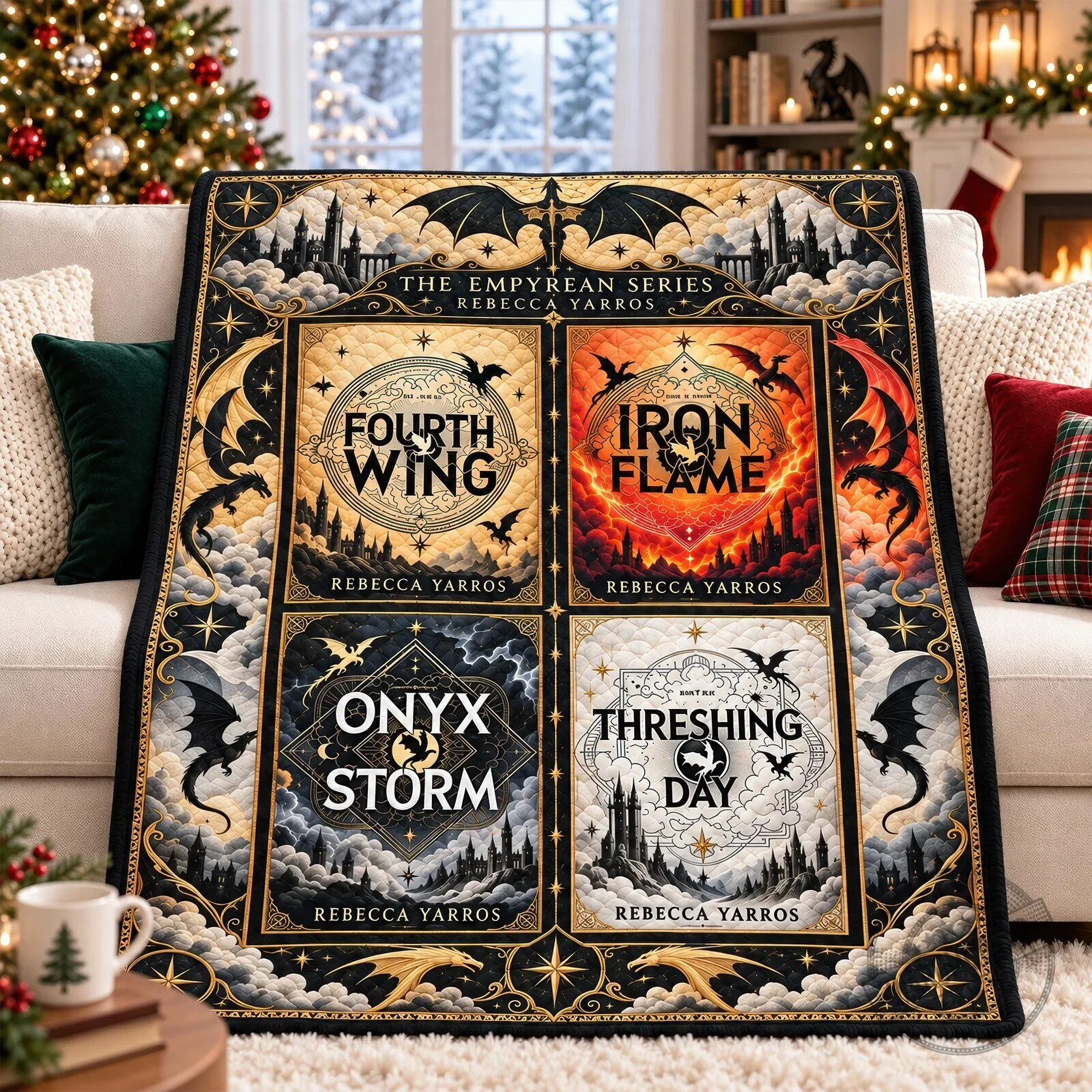 Rebecca Yarros The Empyrean Series Fourth Wing Iron Flame Onyx Storm Threshing Day Blanket 6 Rebecca Yarros The Empyrean Series Fourth Wing Iron Flame Onyx Storm Threshing Day Blanket