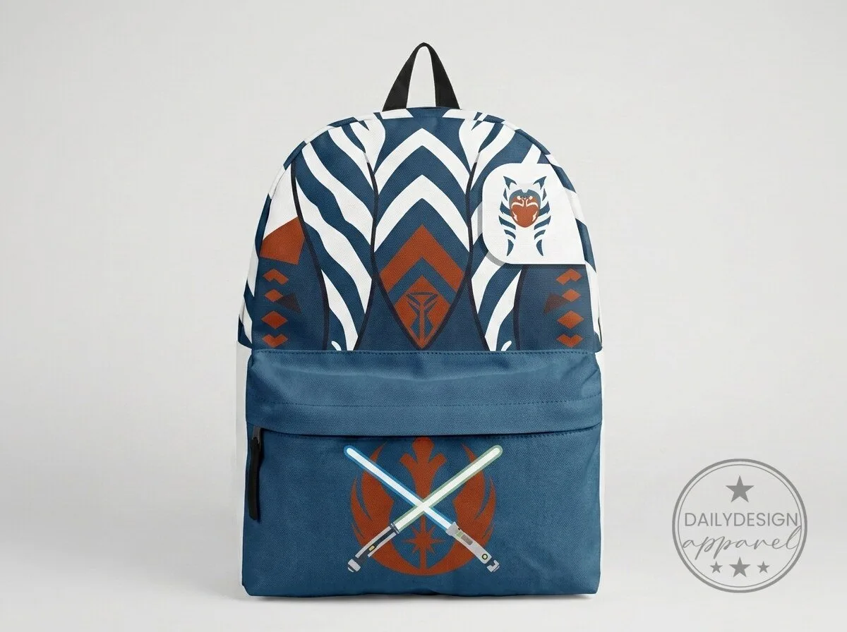 Star Wars Ahsoka Tano Jedi Lightsaber Symbol Backpack