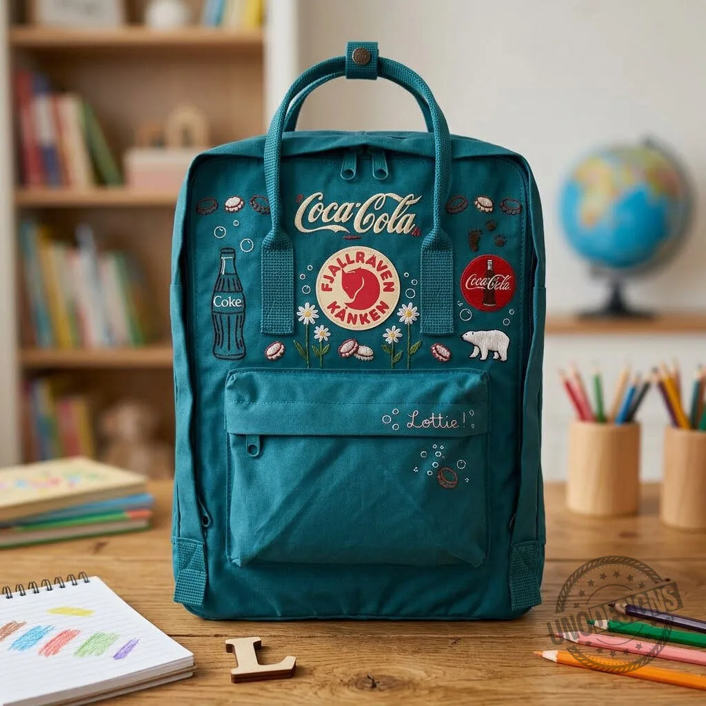 Coca-Cola Fjallraven Kanken Embroidered Backpack with Polar Bear Design 8 Coca-Cola Fjallraven Kanken Embroidered Backpack with Polar Bear Design