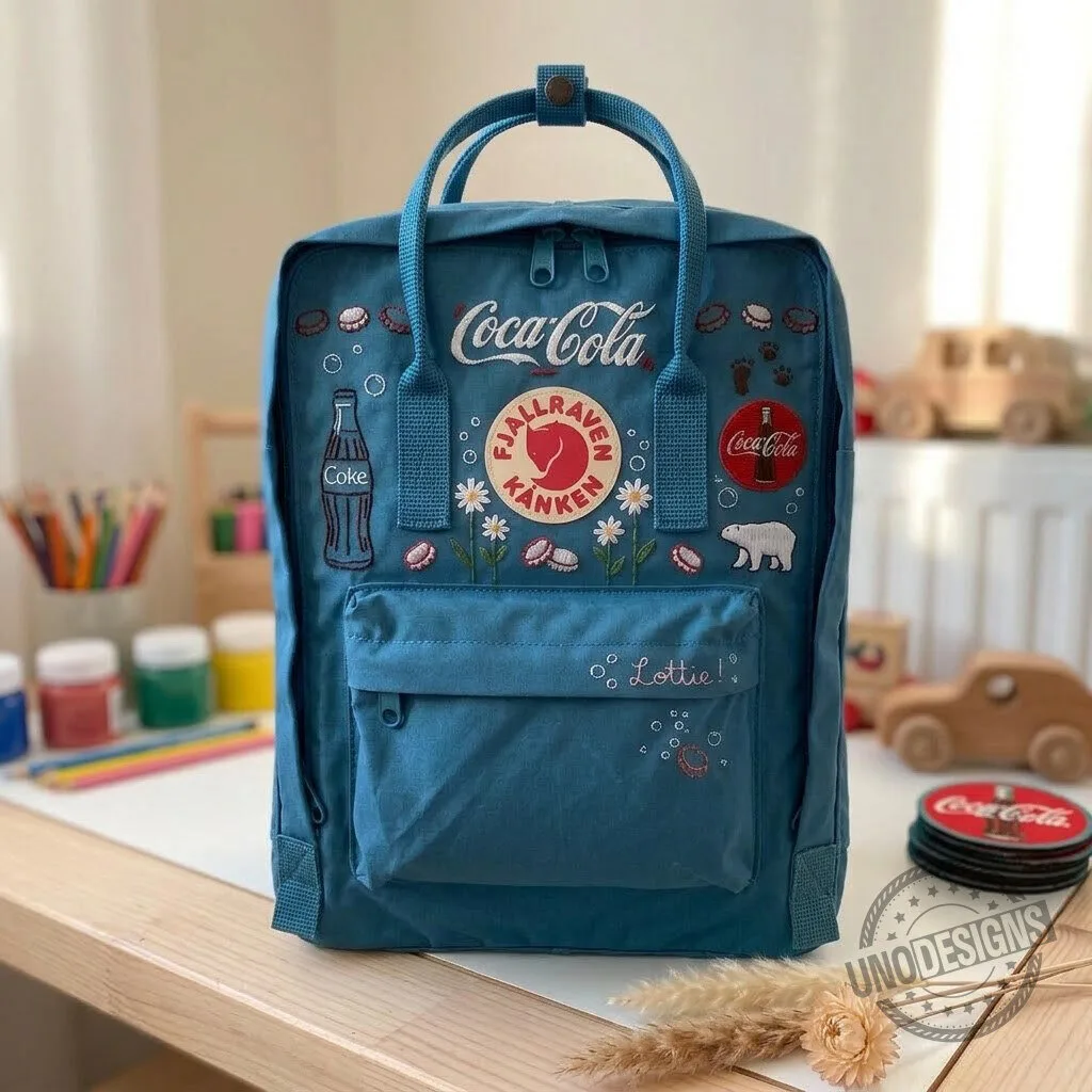 Coca-Cola Fjallraven Kanken Embroidered Backpack with Polar Bear Design 9 Coca-Cola Fjallraven Kanken Embroidered Backpack with Polar Bear Design