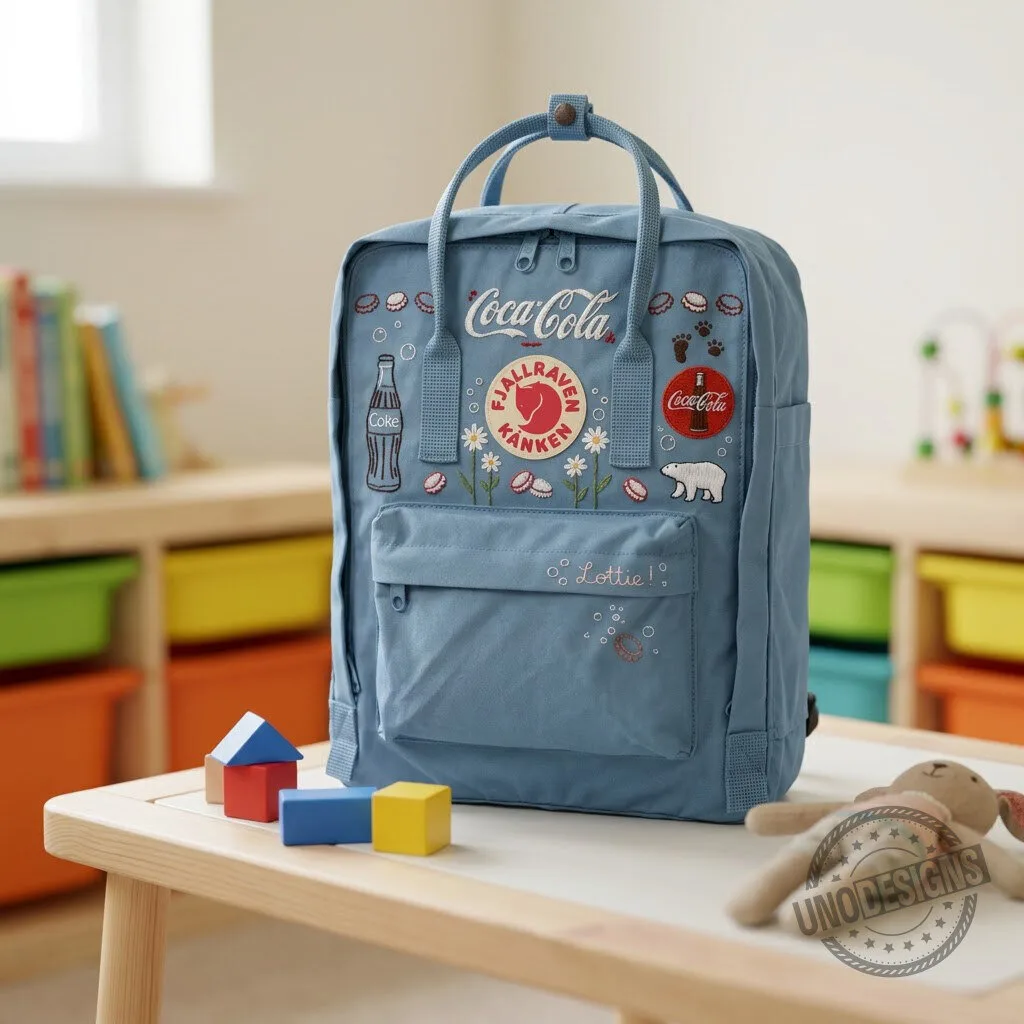 Coca-Cola Fjallraven Kanken Embroidered Backpack with Polar Bear Design 10 Coca-Cola Fjallraven Kanken Embroidered Backpack with Polar Bear Design