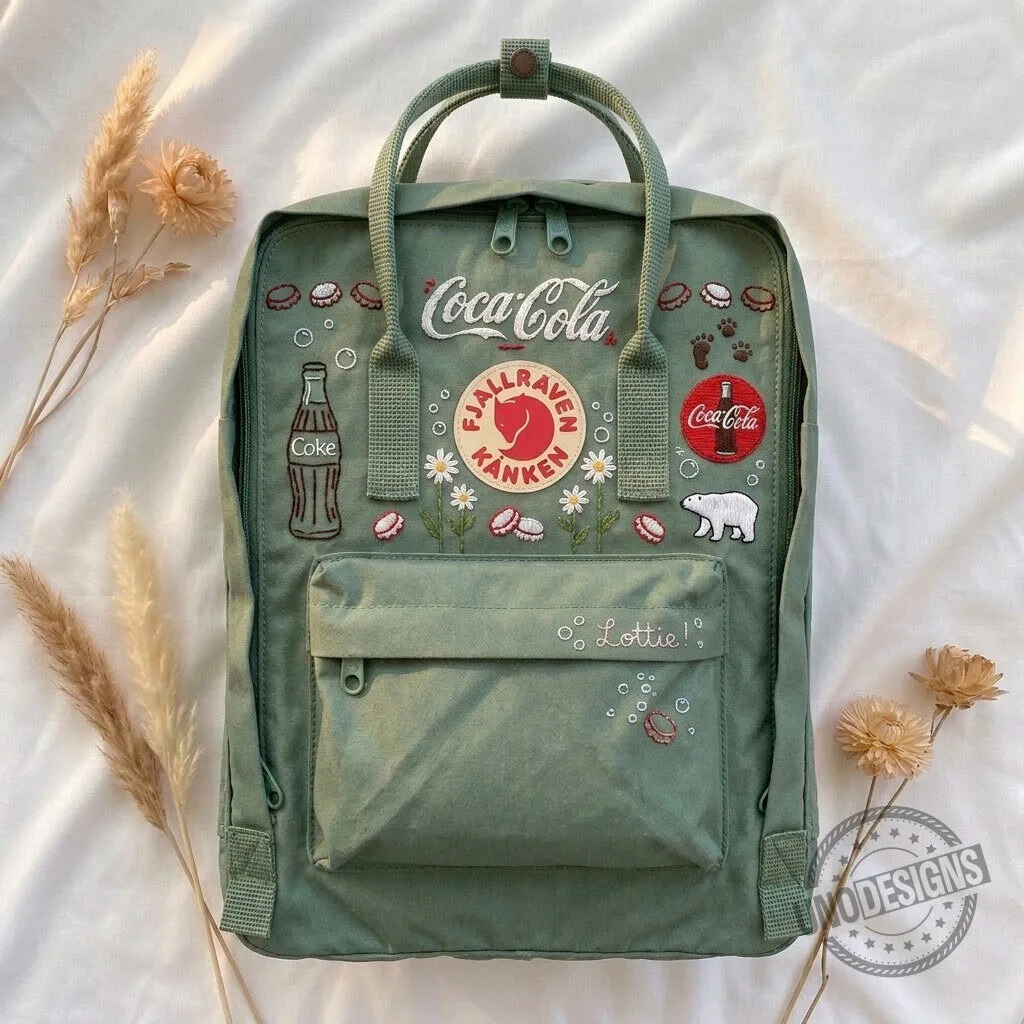 Coca-Cola Fjallraven Kanken Embroidered Backpack with Polar Bear Design 11 Coca-Cola Fjallraven Kanken Embroidered Backpack with Polar Bear Design