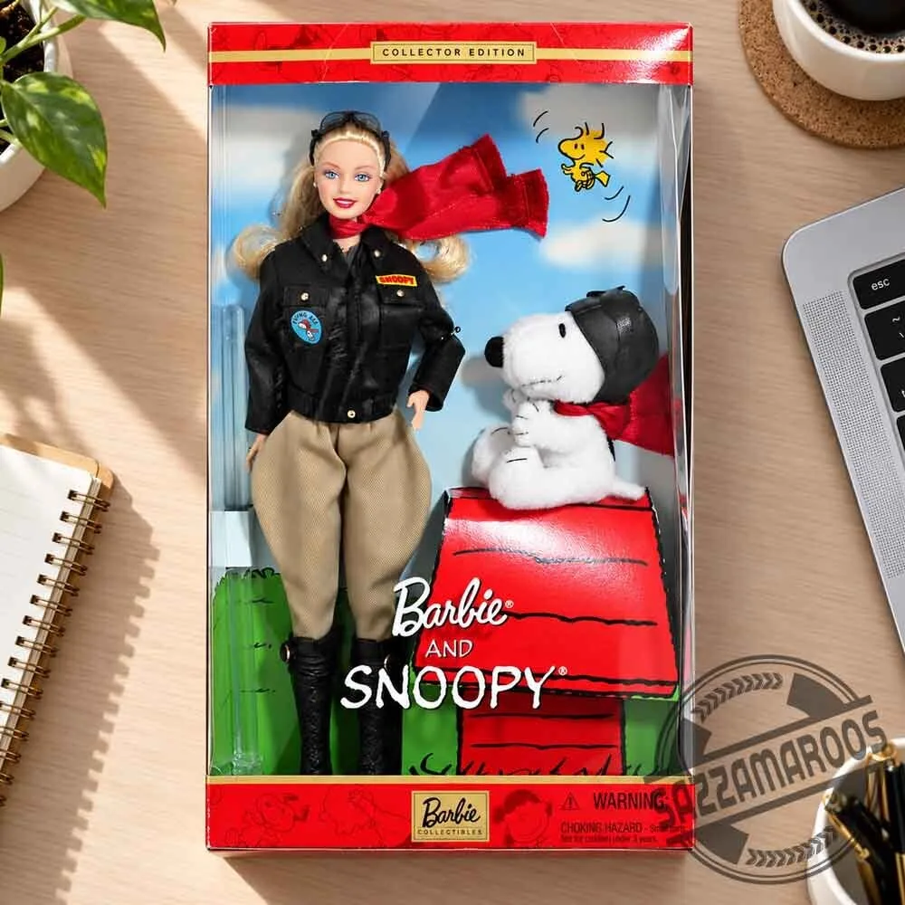 Barbie & Snoopy Collector Edition Aviator Doll Set 4 Barbie & Snoopy Collector Edition Aviator Doll Set