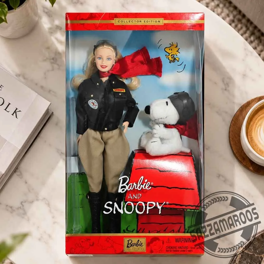Barbie & Snoopy Collector Edition Aviator Doll Set 5 Barbie & Snoopy Collector Edition Aviator Doll Set