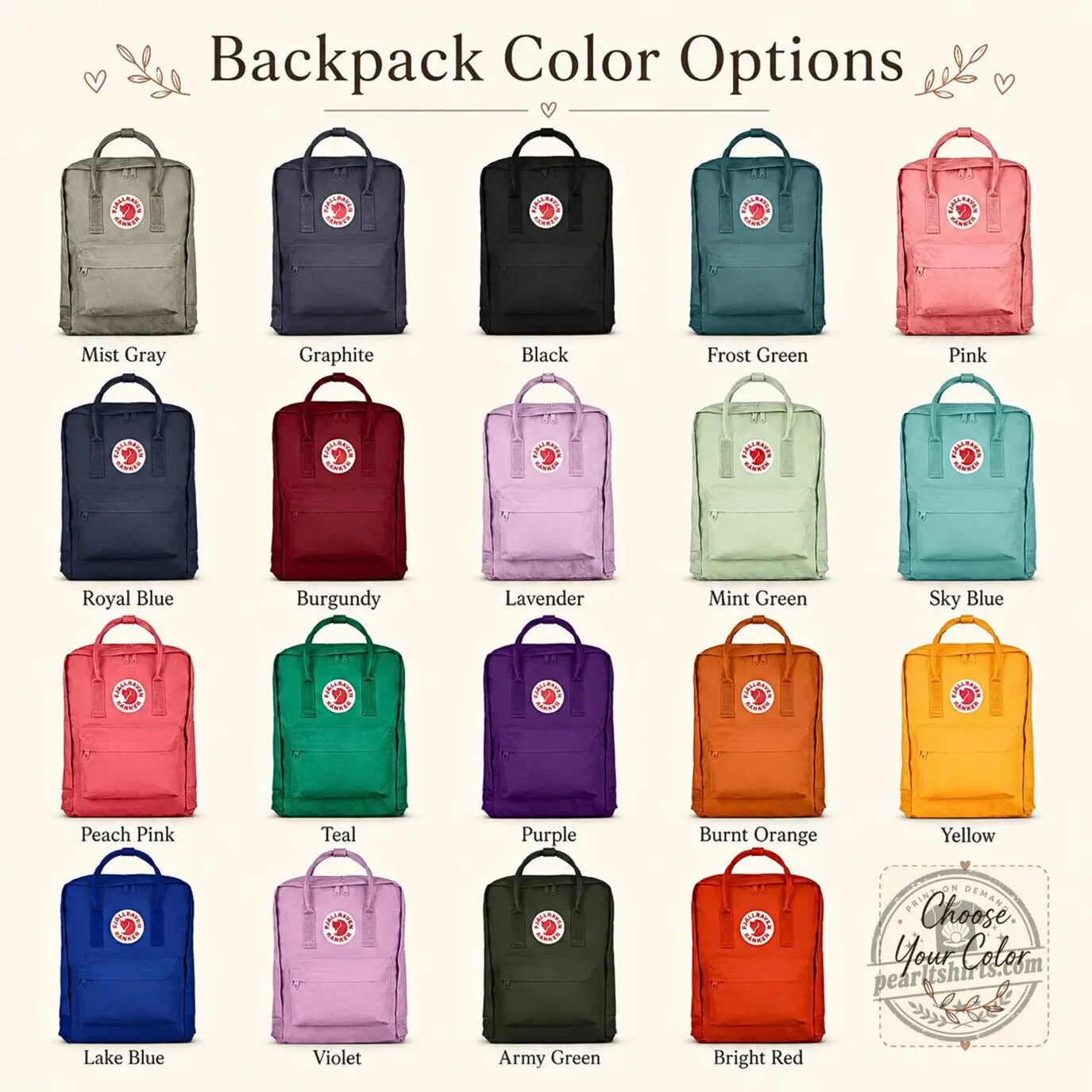 Taylor Swift Swiftie Embroidered Fjallraven Kanken Backpack 6 Taylor Swift Swiftie Embroidered Fjallraven Kanken Backpack
