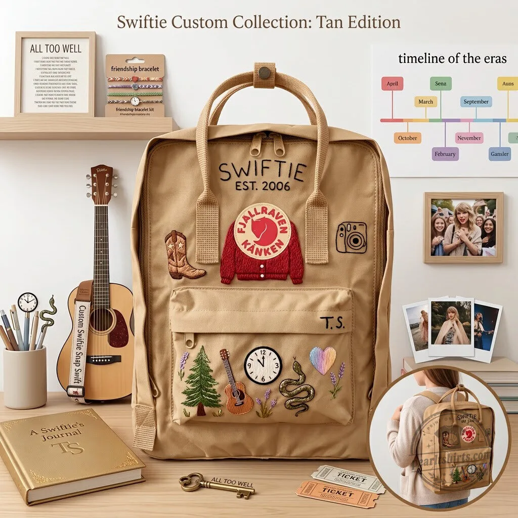 Taylor Swift Swiftie Embroidered Fjallraven Kanken Backpack 7 Taylor Swift Swiftie Embroidered Fjallraven Kanken Backpack