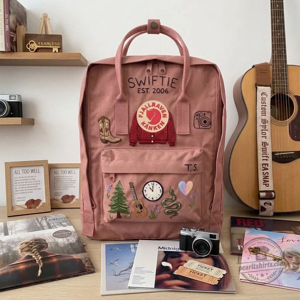 Taylor Swift Swiftie Embroidered Fjallraven Kanken Backpack 8 Taylor Swift Swiftie Embroidered Fjallraven Kanken Backpack
