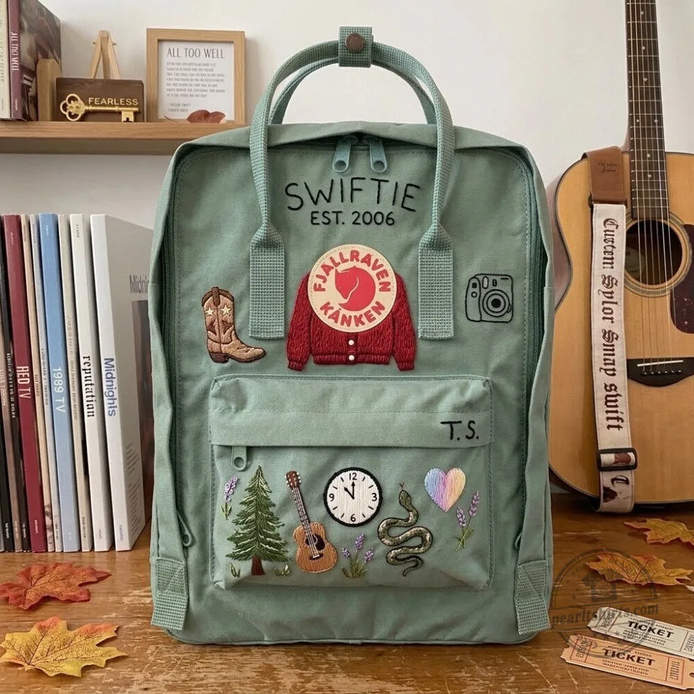Taylor Swift Swiftie Embroidered Fjallraven Kanken Backpack 9 Taylor Swift Swiftie Embroidered Fjallraven Kanken Backpack
