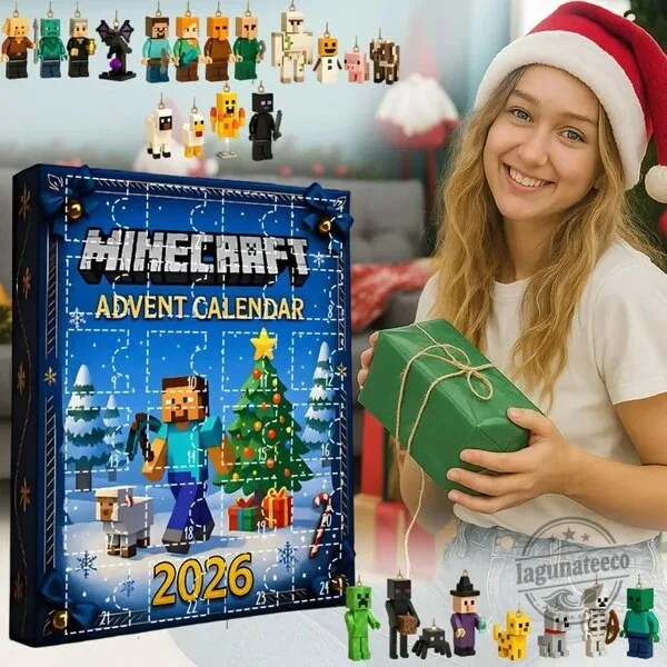 Minecraft 2026 Advent Calendar with 24 Game Character Ornaments 2D 4 Minecraft 2026 Advent Calendar with 24 Game Character Ornaments