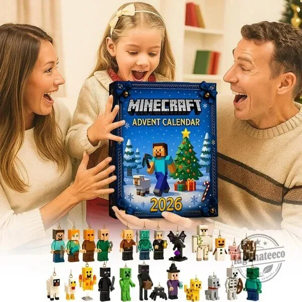 Minecraft 2026 Advent Calendar with 24 Game Character Ornaments 2D 5 Minecraft 2026 Advent Calendar with 24 Game Character Ornaments