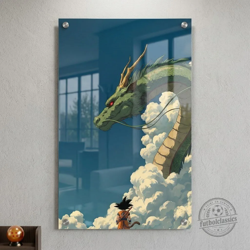 Dragon Ball Z Shenron and Goku Anime Manga Wall Art Poster