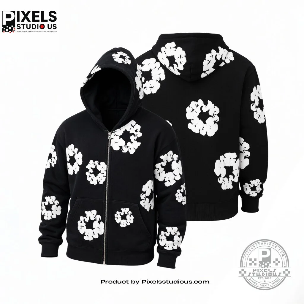 Piero Hincapie Denim Tears Cotton Wreath Zip Hoodie Black 6 Piero Hincapie Denim Tears Cotton Wreath Zip Hoodie Black 3D shirt or sports jersey with all-over print design