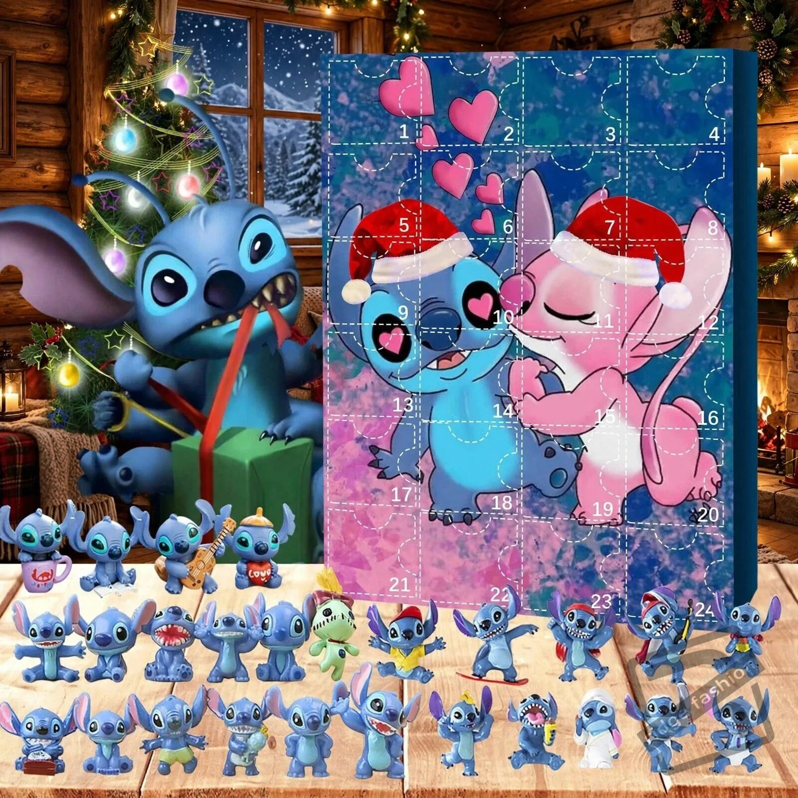 Stitch Mini Figures Advent Calendar – 24 Surprise 3D Collectible Toys 6 Stitch Mini Figures Advent Calendar – 24 Surprise 3D Collectible Toys product view