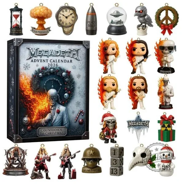 Megadeth Countdown to Christmas 2026 Advent Calendar with Ornaments